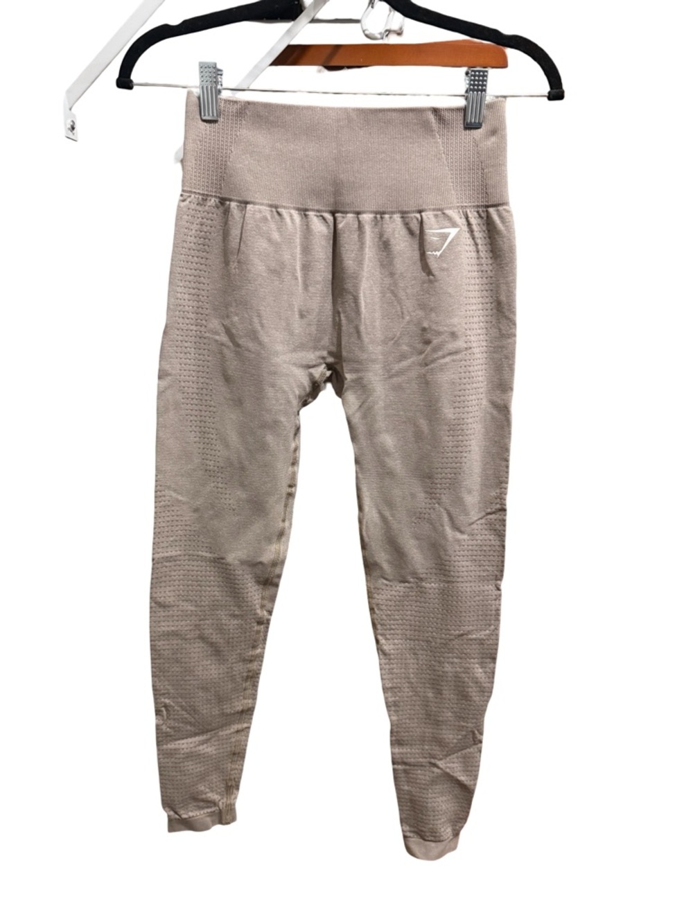 Gymshark Seamless High-Waist Leggings - Taupe Beige